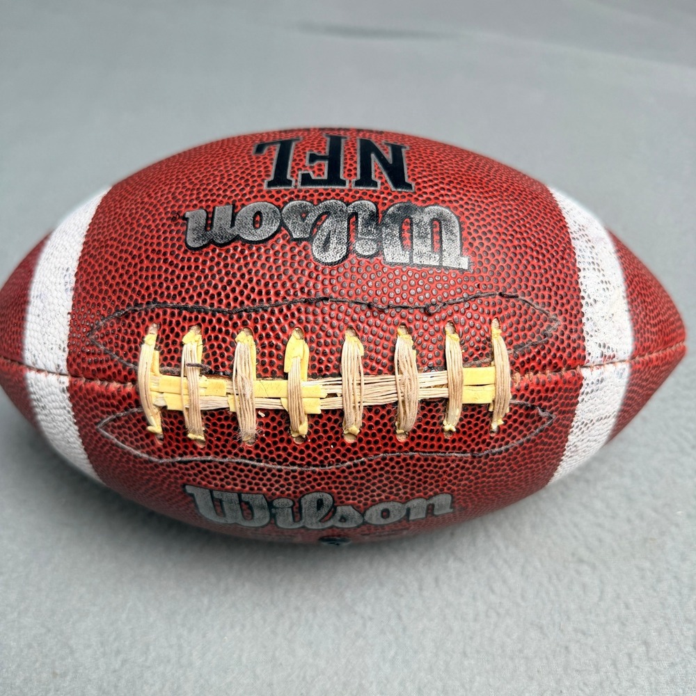 Wilson NFL Official K2 Pattern Football Pee Wee Size Brown White Stripes